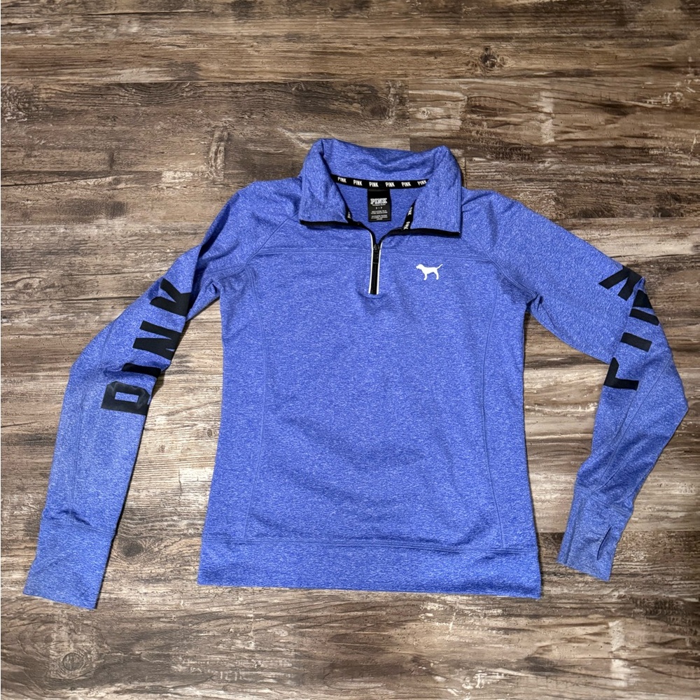 PINK Victoria's Secret Purple Quarter-Zip Pullover